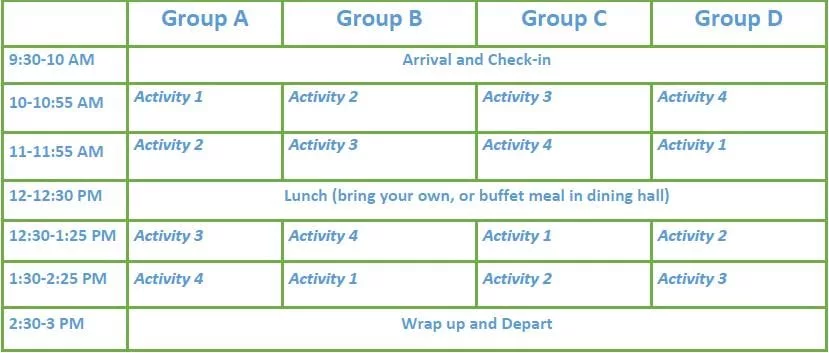 Full Day Packages Sample Schedule For Web