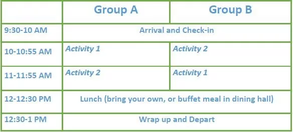 Half Day Packages Sample Schedule For Web