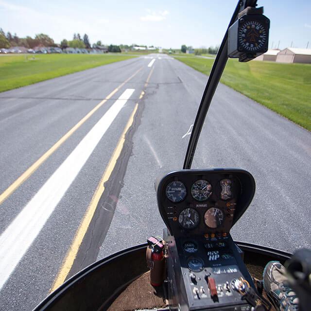 Cockpit Of Lancaster Pa Helicopter Ride