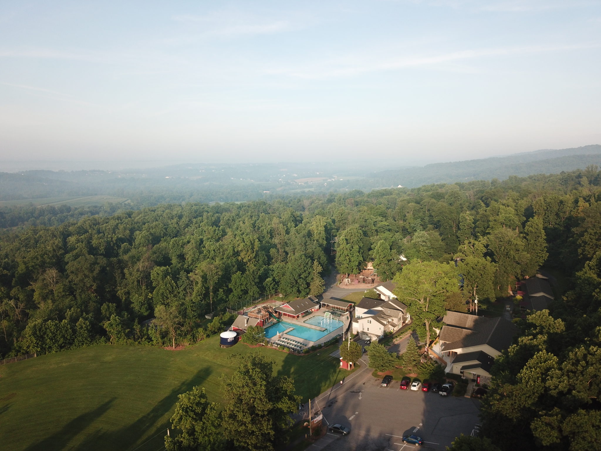 Areal View Of Refreshing Mountain Retreat Areal View Of Christian Retreat Center In Pennsylvania