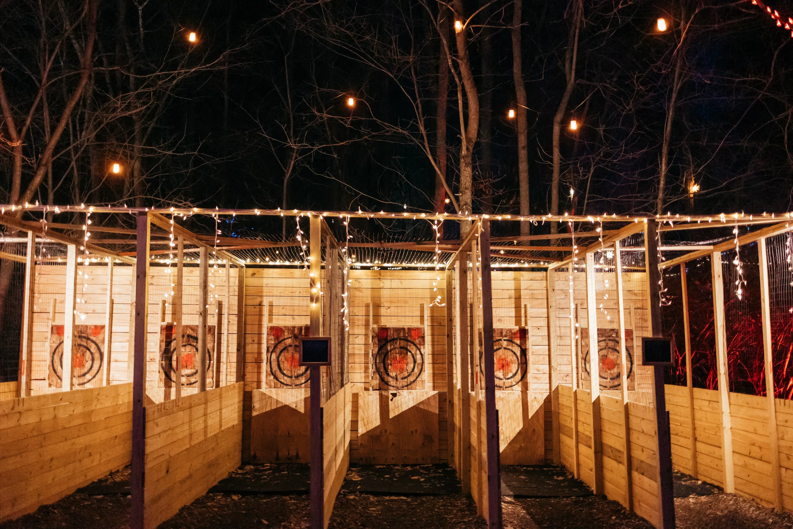 Axe Throwing Night Lights Scaled